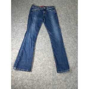 VTG Levis Jeans Womens 5 Blue Denim 518 Super Low Rise Boot Flare Stretch Y2K